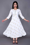 Aman Rayon Kurtis For Women (White, S) - Trendify Store