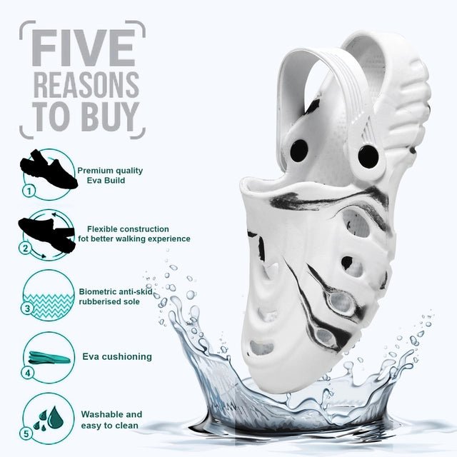 Clogs for Men (White & Black) - Trendify Store