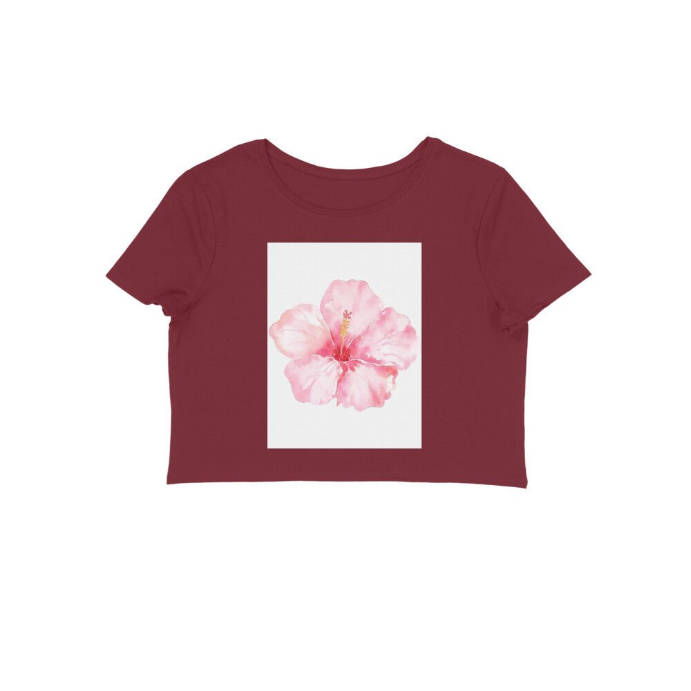 Floral Crop T-shirt for Women - Trendify Store