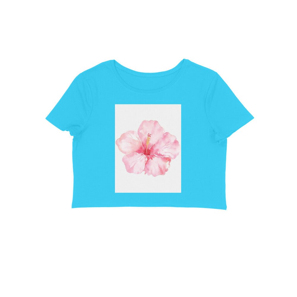 Floral Crop T-shirt for Women - Trendify Store