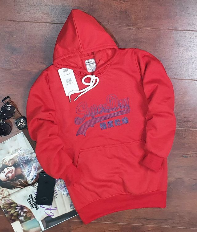Hoodie for Men & Women – Unisex Printed Hoodie (Red, S) - Trendify Store