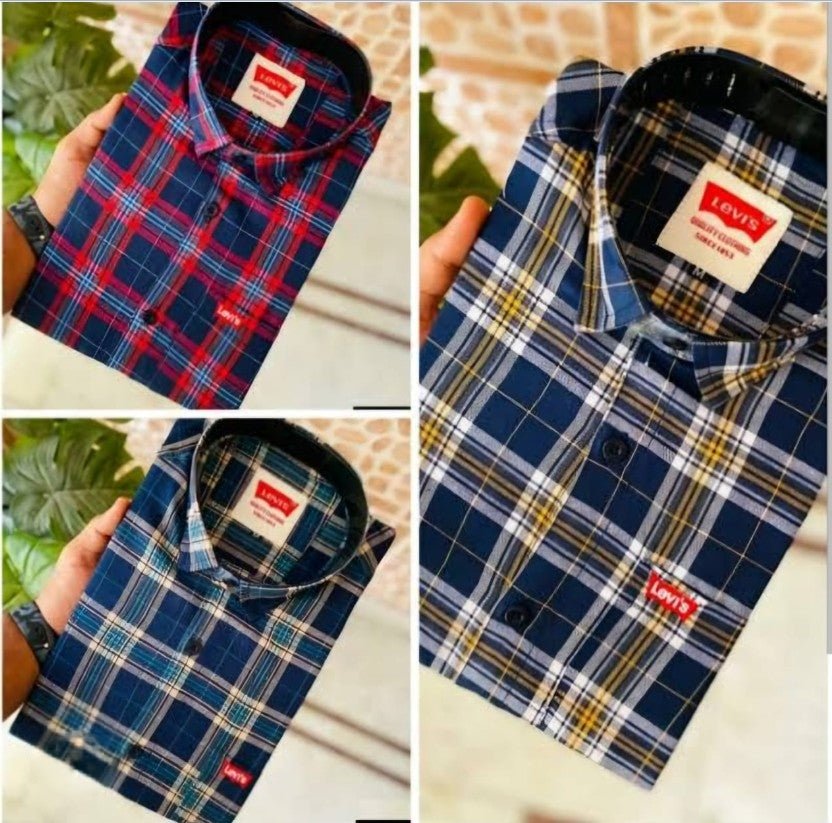 Mens check Shirts in Pack of 3 - Trendify Store