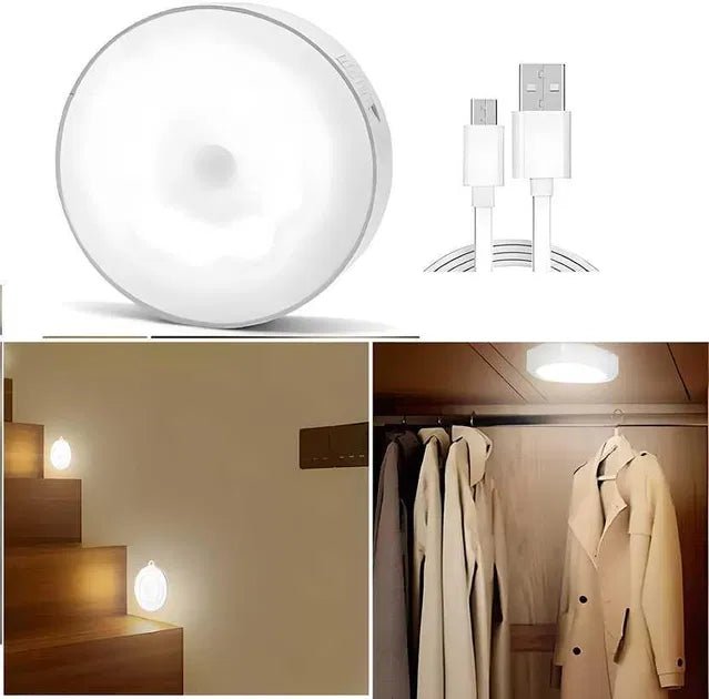 Motion Sensor Light for Home with USB Charging Wireless LED Night Light ( Pack of 2) - Trendify Store