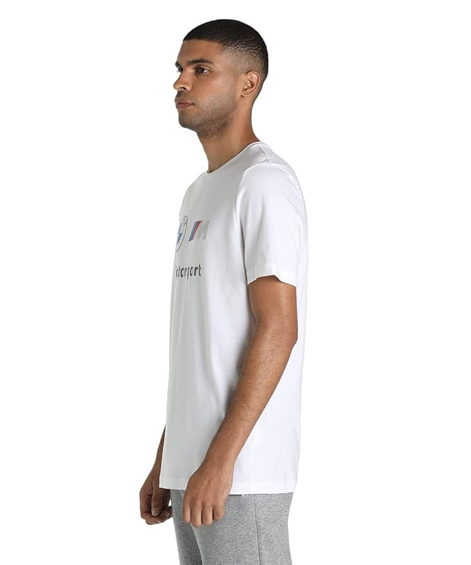 Puma Men's Regular Fit T-Shirt (White, M) - Trendify Store