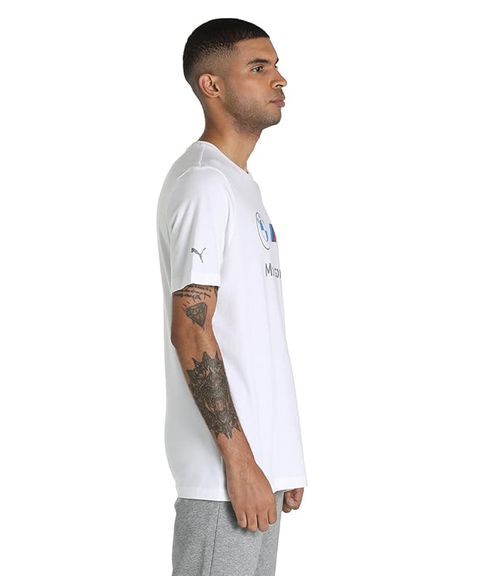 Puma Men's Regular Fit T-Shirt (White, M) - Trendify Store