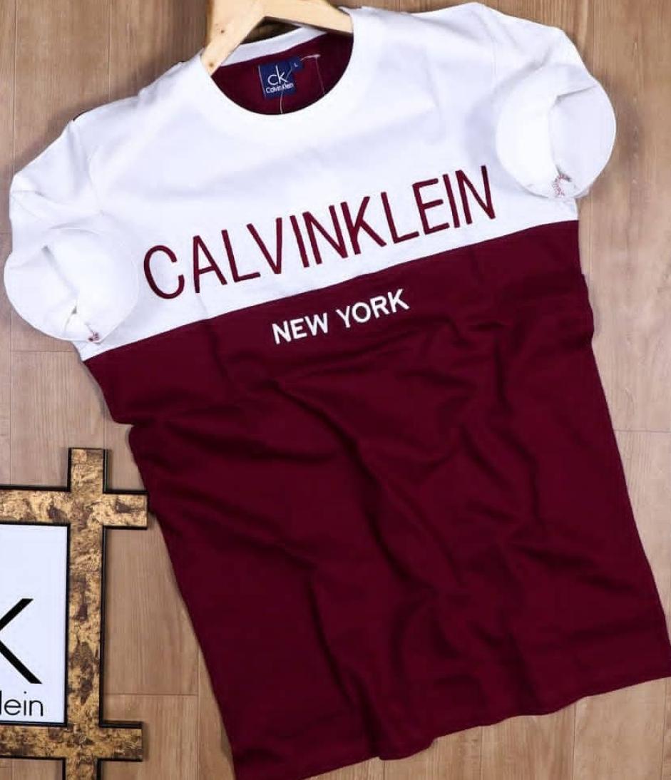 Regular Fit T-Shirt (Maroon & White, L) - Trendify Store