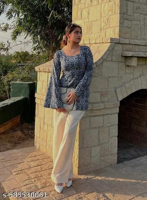 Stylish Most trendy Printed Kurti for girls and women - Trendify Store